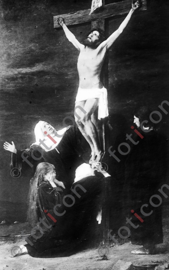 Kreuzigung Jesus von Nazareth | Crucifixion of Jesus of Nazareth - Foto simon-134-055-sw.jpg | foticon.de - Bilddatenbank für Motive aus Geschichte und Kultur